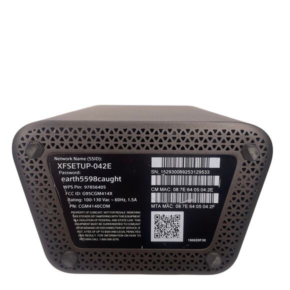 Xfinity XB6-A Gateway WiFi Router Modem xFi with Power Cord Tested Working - Picture 5 of 7
